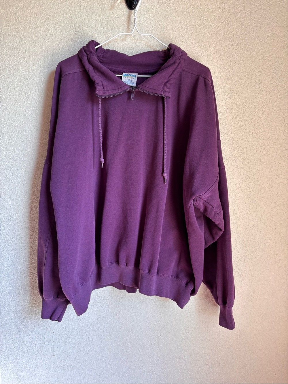 Classic Women's Pullover Hoodie Sweatshirt - Eggplant Purple Cheetah Mervyns